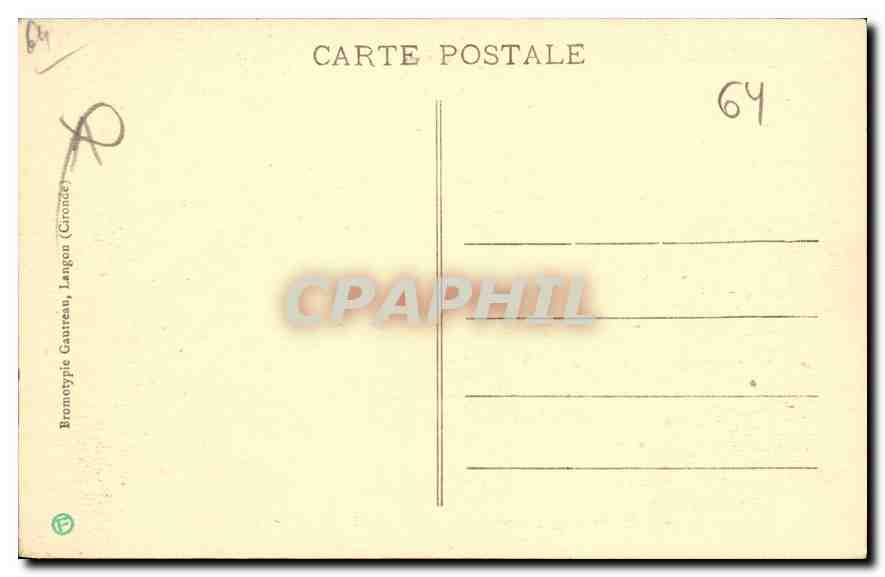 CPA Saint Jean de Luz Cote basque Vallee de la Rhune — Verso