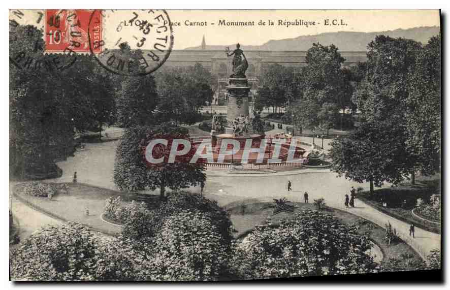 Carnot Square - Republic Monument - E.C.L.