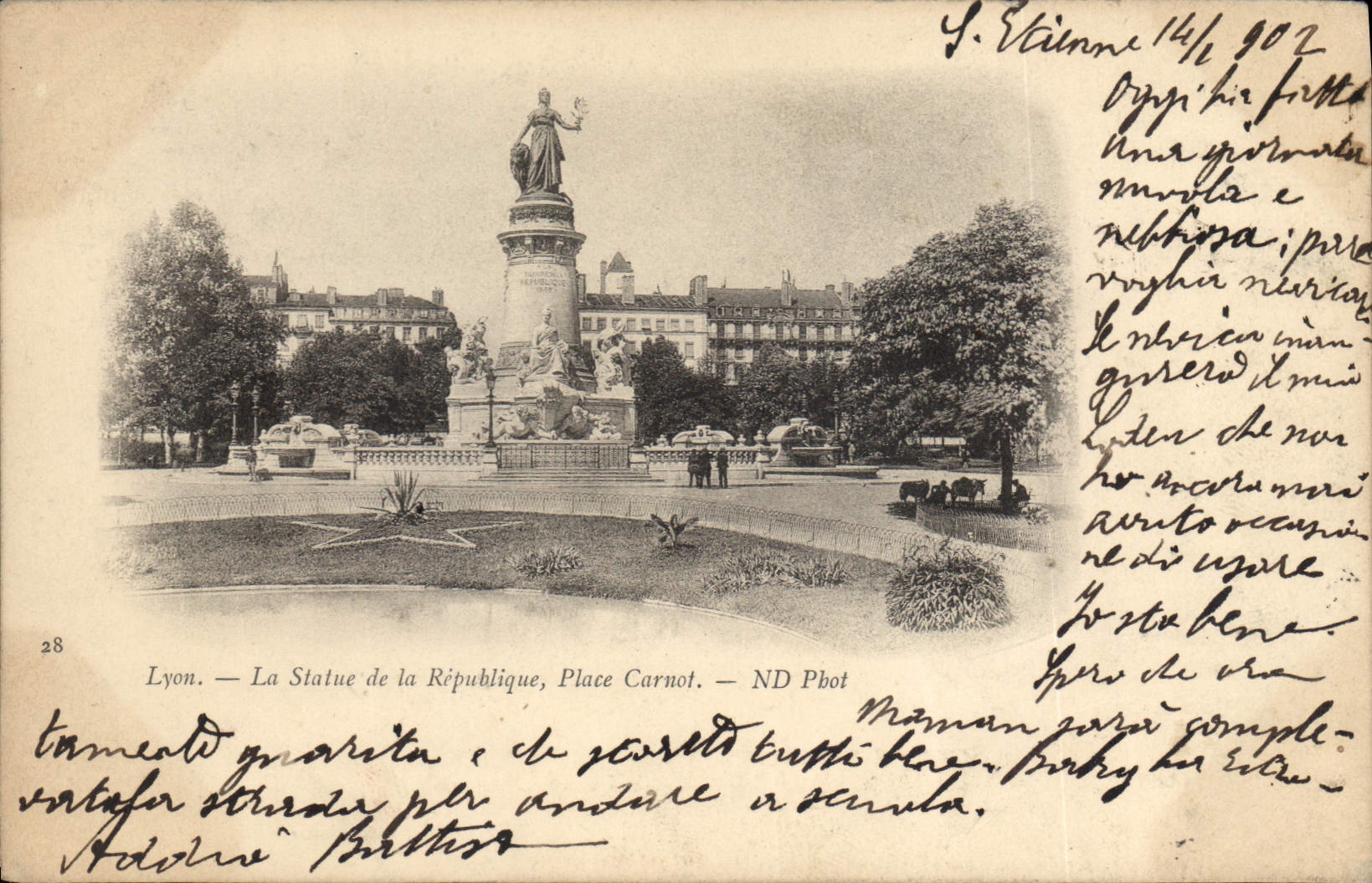 Lyon — La Statue de la République, Place Carnot — ND Pbot