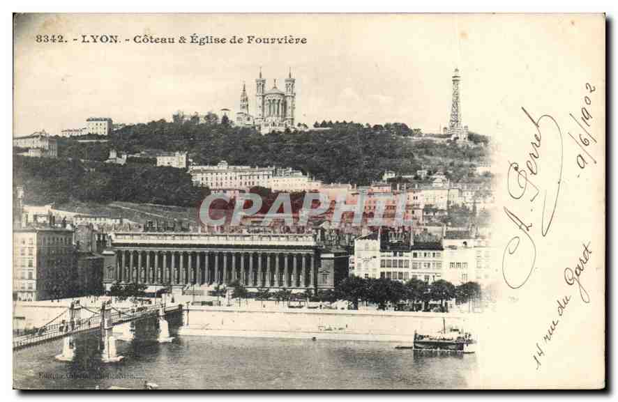 CPA Lyon Coteau Eglise de Fourviere