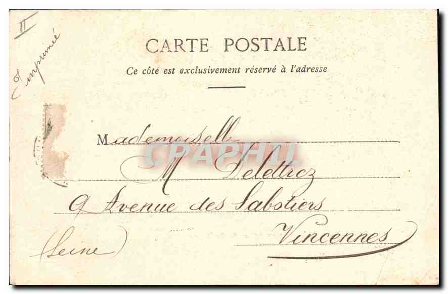 LYON - Valley of the Rhône, view taken from the Tower — Edition Giletta, photo., Nice, no. 8365 — Back