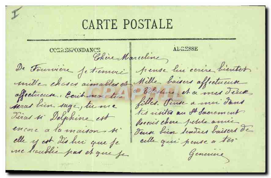 CPA Lyon Le grand donte l'Hotel Dieu et vue sur la Guillotiere — Verso