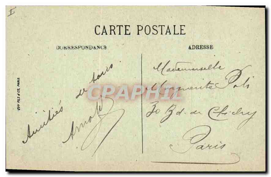 LYON — Pont de Serin, Fort Saint-Jean et Casernes de Serin — LL. — Verso