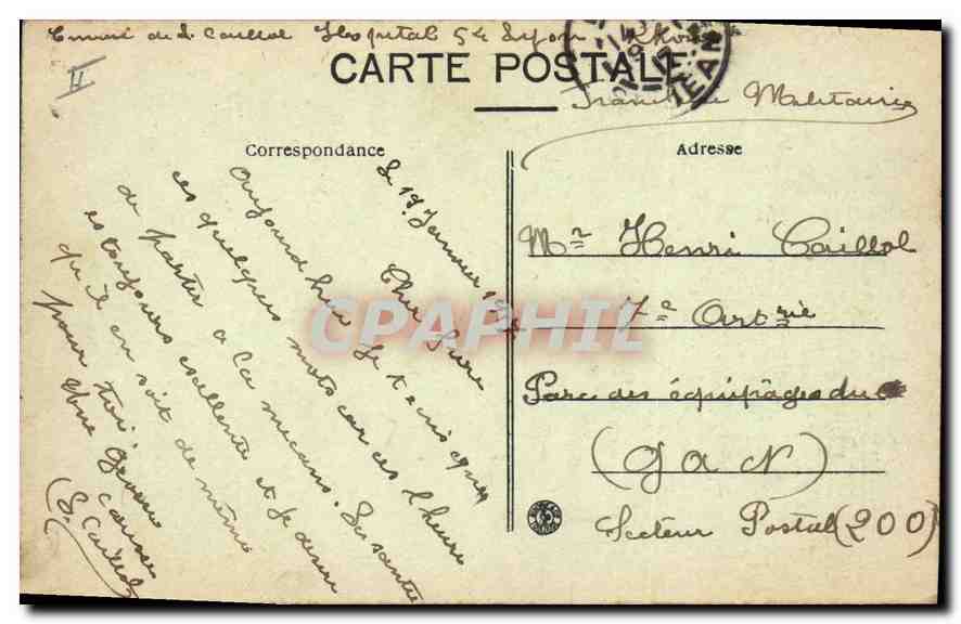 CPA Lyon La Saone Vue generale de Vaise et de Serin — Rückseite