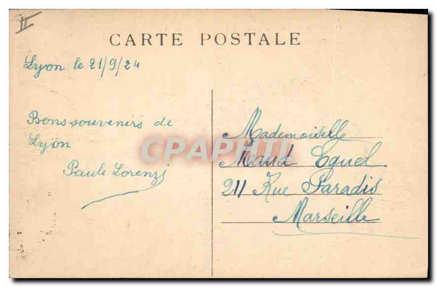 LYON — La Mulatière — Jonction du Rhône et de la Saône — M.F. — Verso
