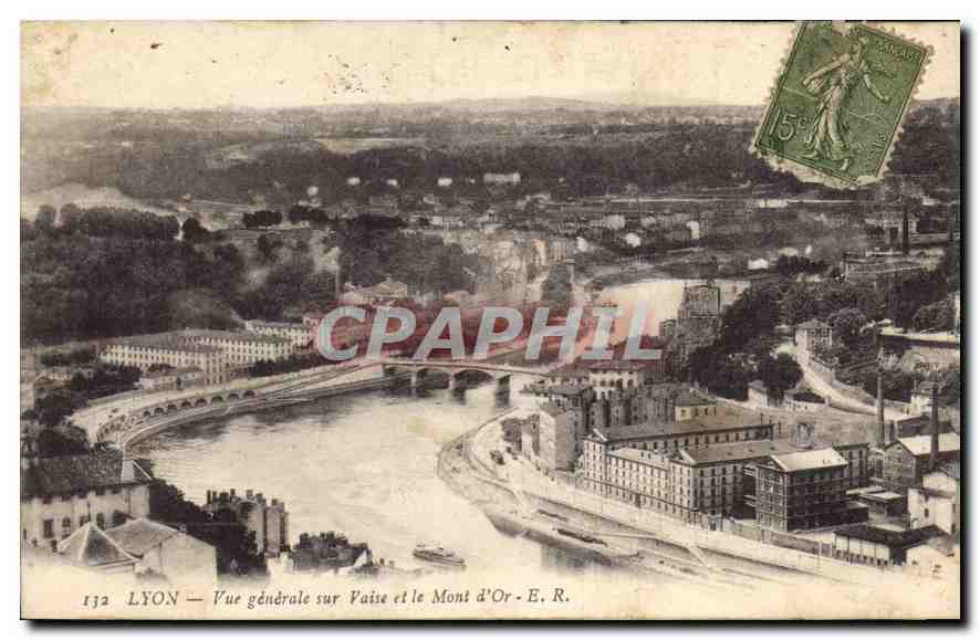 LYON — Vue générale sur Vaise et le Mont d'Or — E.R. n°132