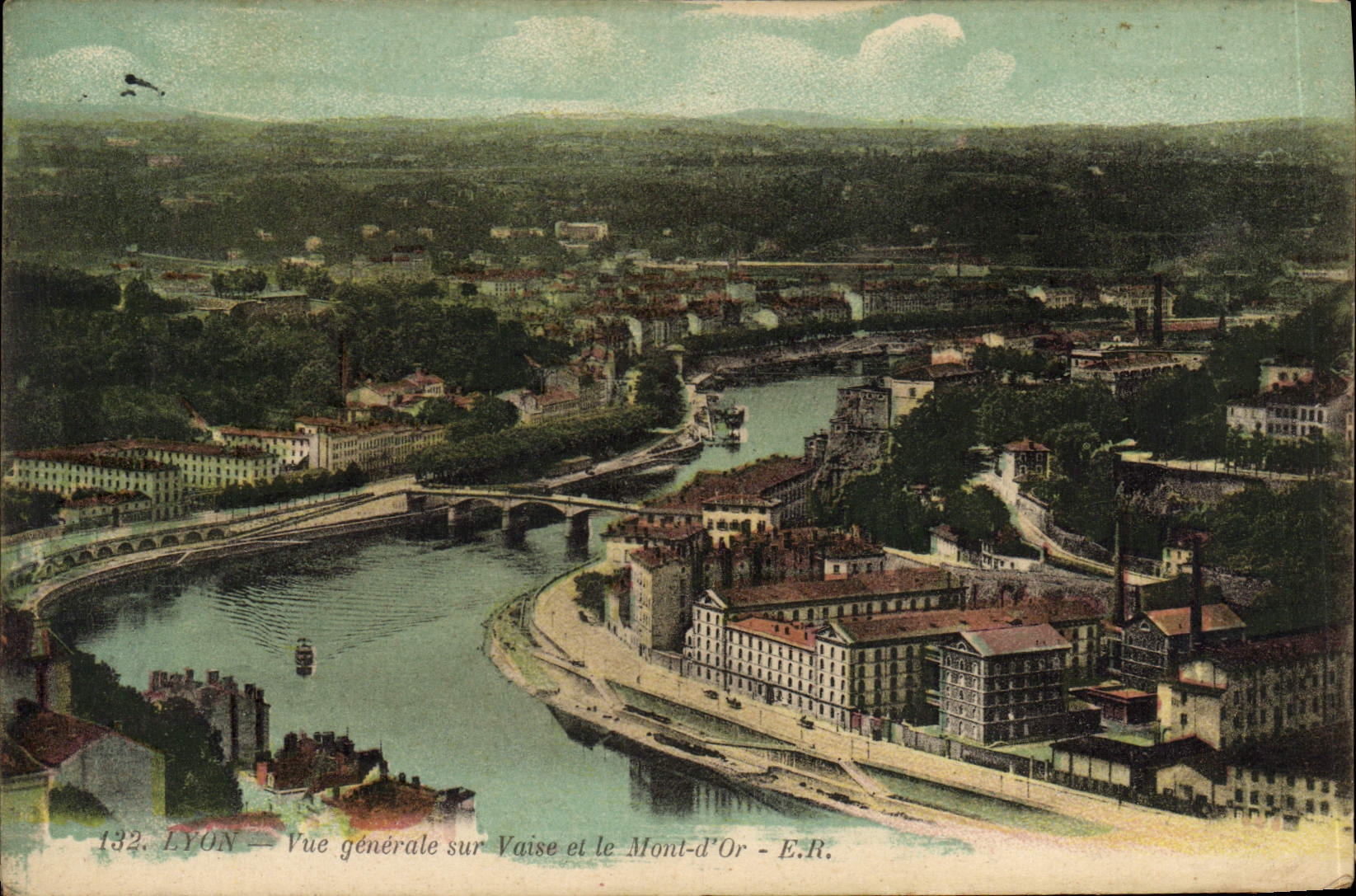 LYON — General View of Vaise and Mont-d'Or — E.R. — No. 132