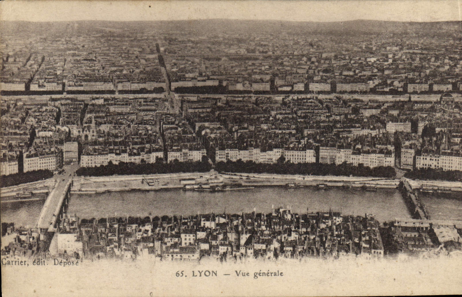 LYON — General View — Carrier, Publisher Deposited