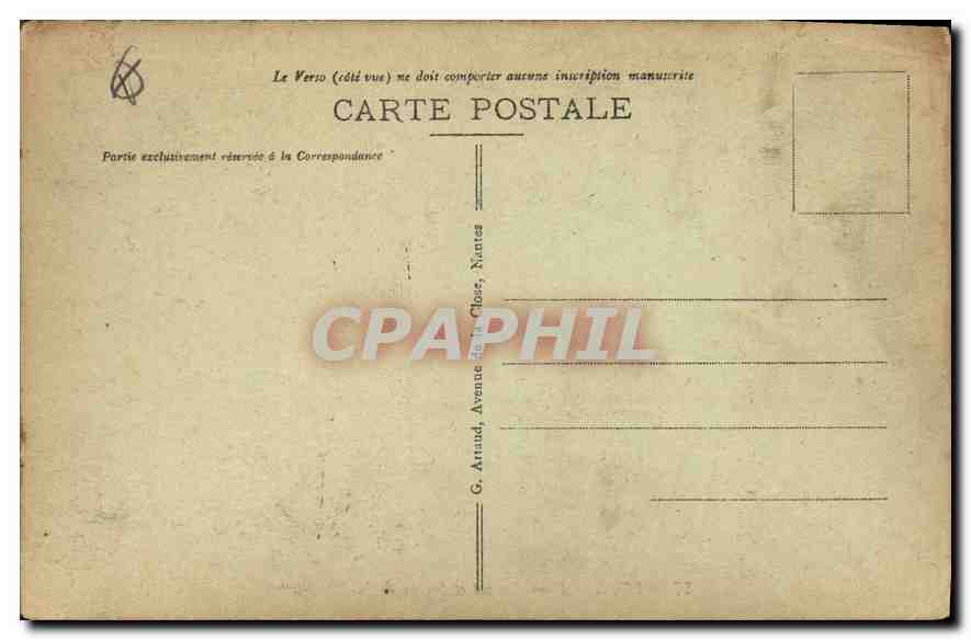 LYON - Place Carnot et Statue de la République — G. Arrand, Nantes, n°57 — Verso