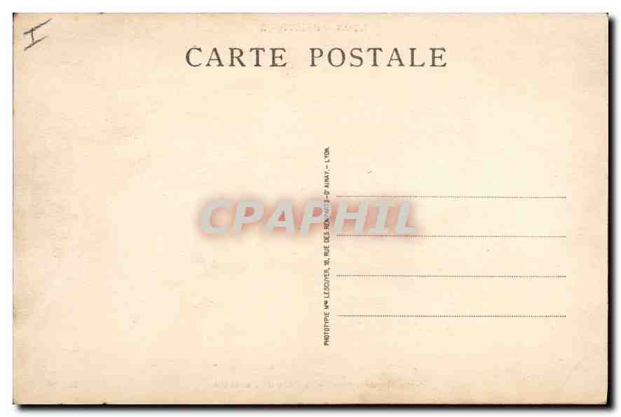 Place Carnot, vue de la Gare de Perrache — Lyon Artistique, M. 254 — Verso