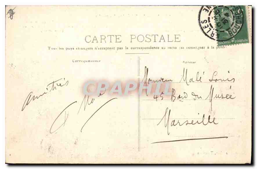CPA Arles Le Theatre Romain — Verso