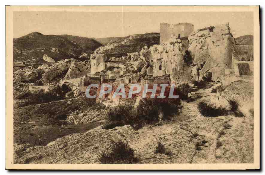 Les Baux (Bouches-du-Rhône) — Ensemble des Ruines de l'Ancien Hôpital Ste-Blaise et du Château des Baux — Éditions d'Art Yvon, Paris