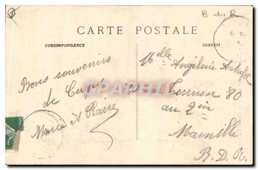 CPA Cuges Autel et Buste de St Antoine de Padoue — Rückseite