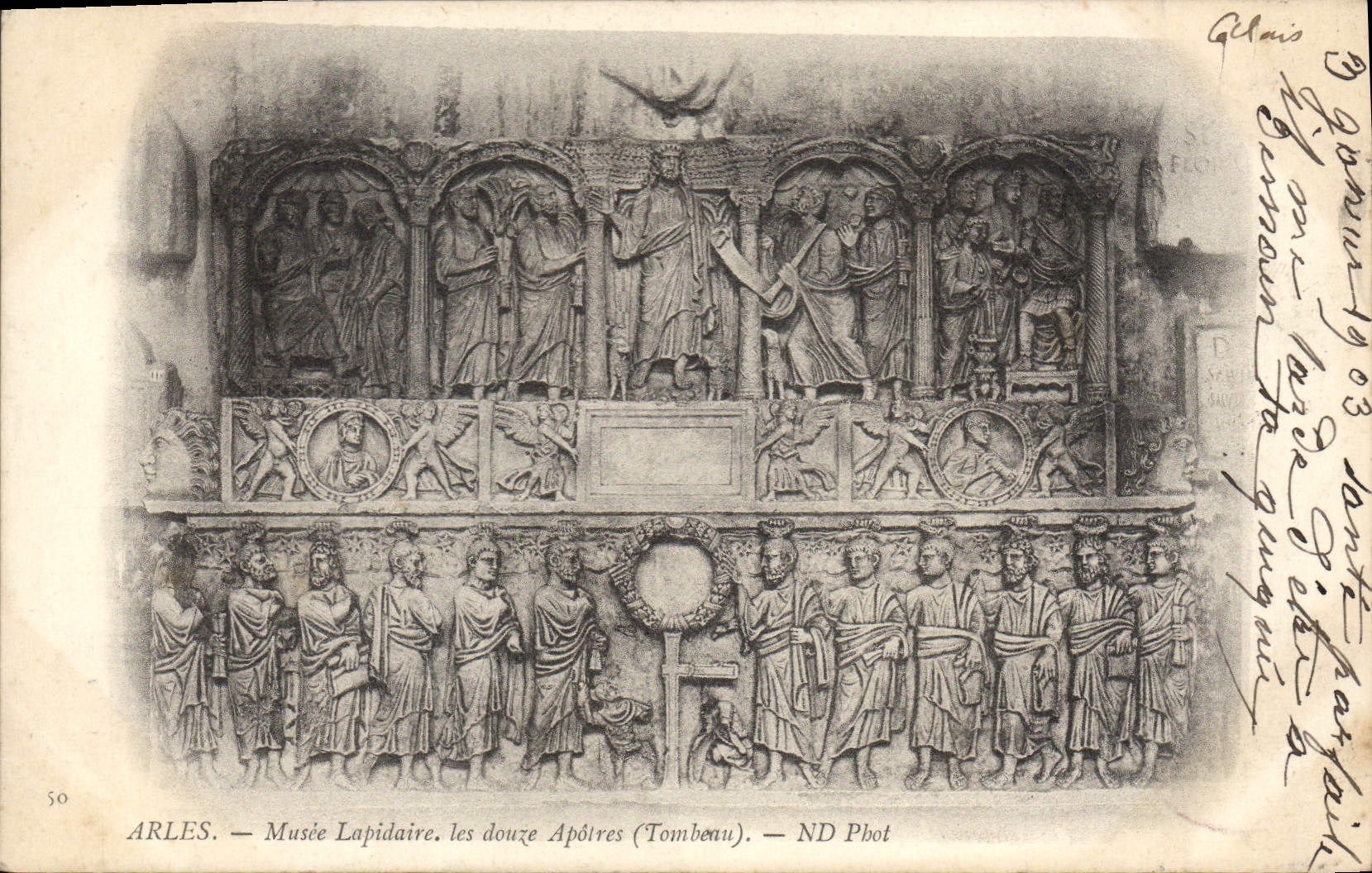 Arles — Musée Lapidaire, les douze Apôtres (Tombeau) — ND Phot