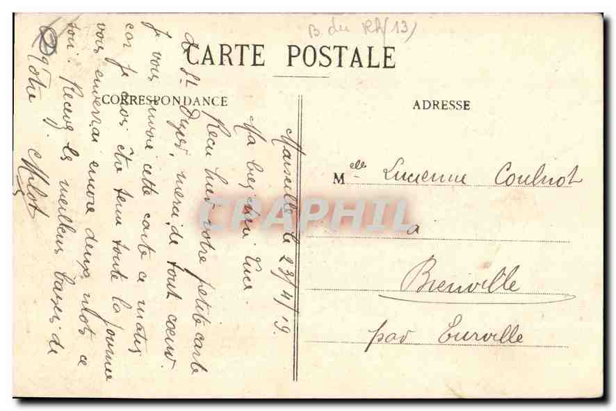 CPA Marseille Porte d'Aix — Rückseite