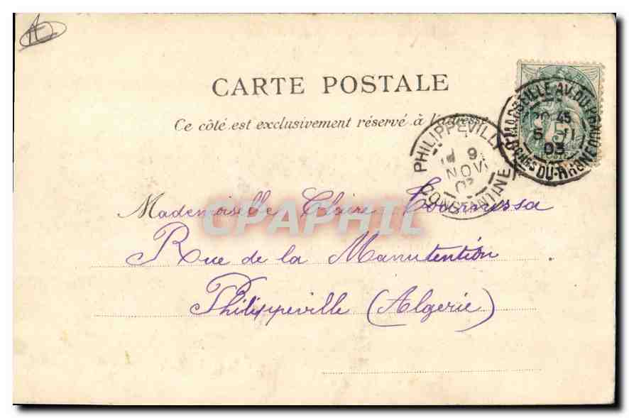 CPA Marseille La Porte d'Aix — Rückseite