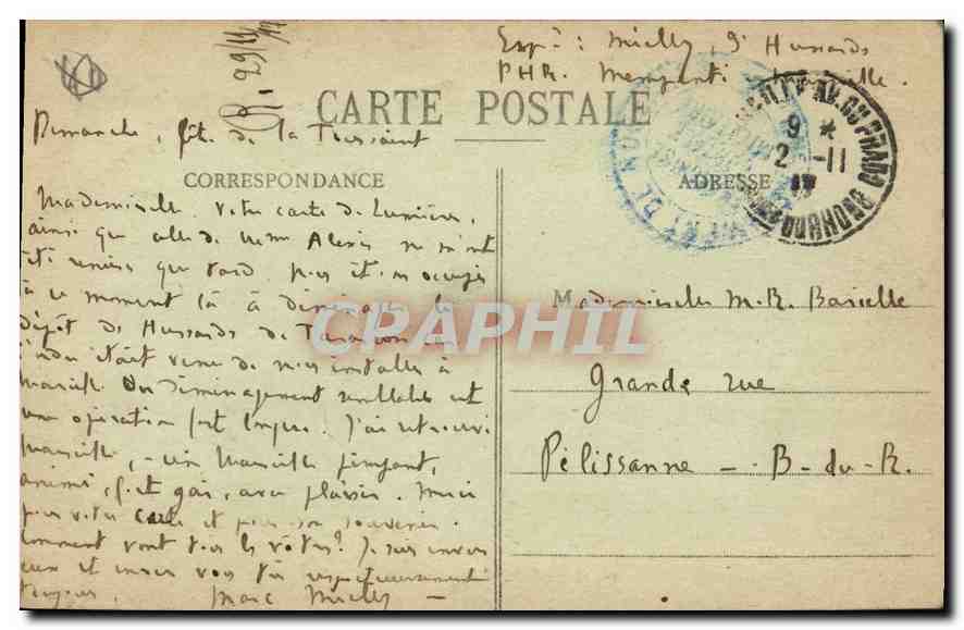 CPA Marseille Porte d'Aix — Rückseite