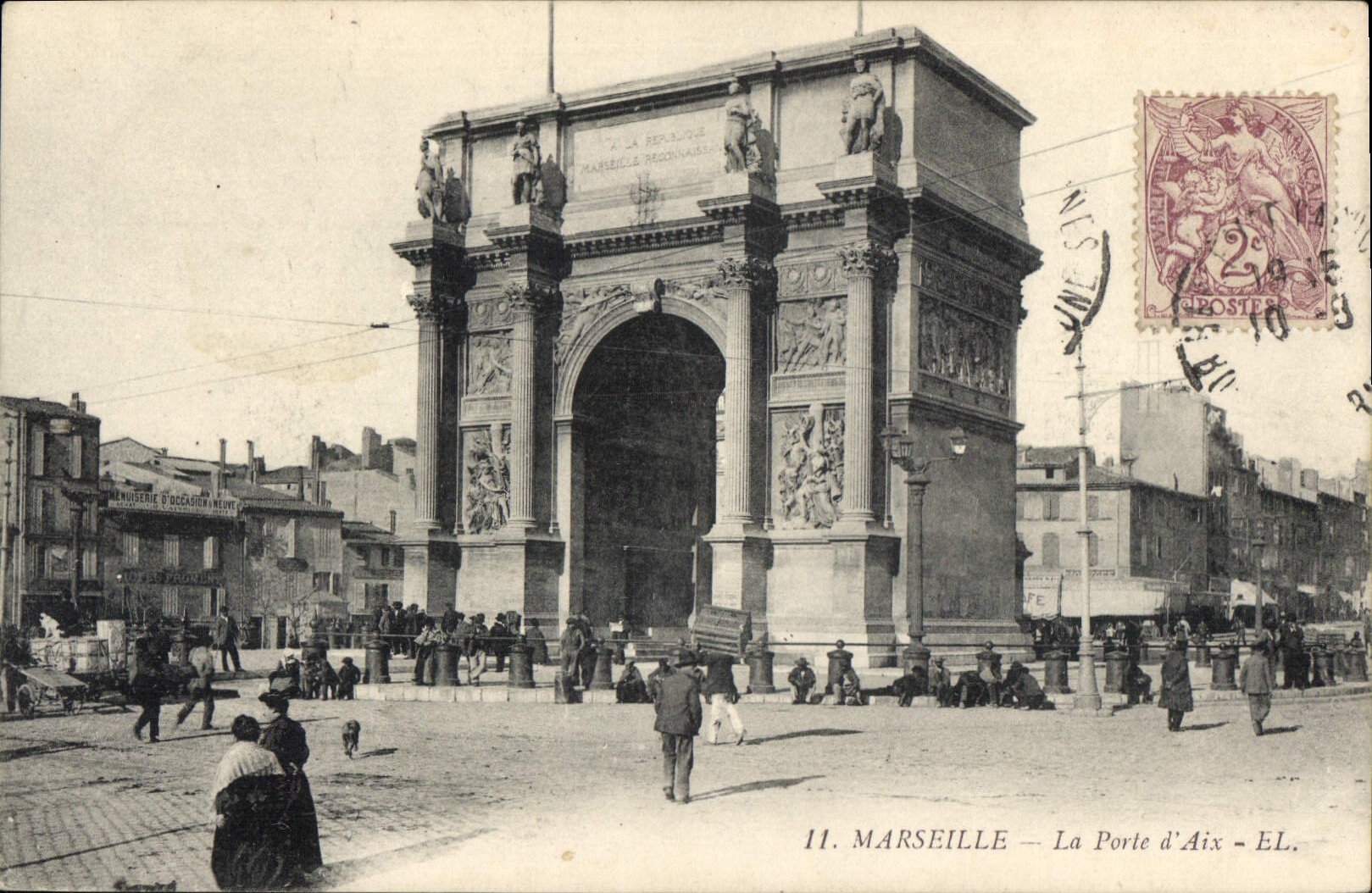 Marseille — La Porte d'Aix — Éditeur L.E.