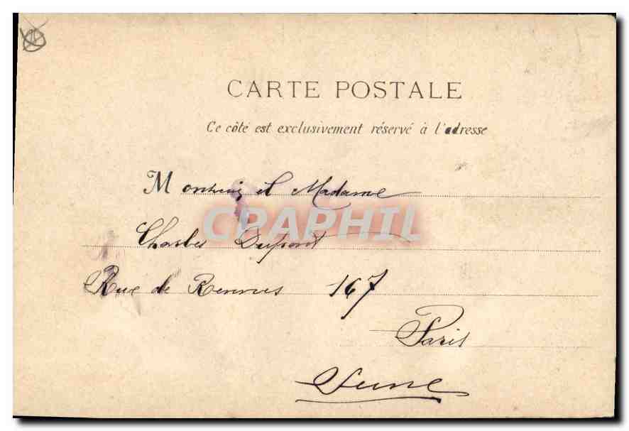CPA Marseille La Porte d'Aix  — Rückseite