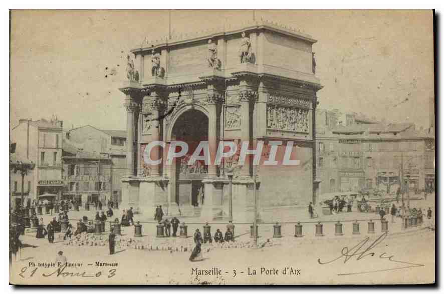 Marseille - La Porte d'Aix — Phototypie E. Lactor — N°3