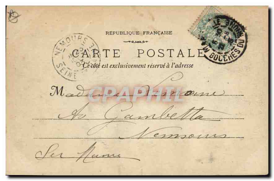 Marseille - La Porte d'Aix — Phototypie E. Lactor — N°3 — Reverso