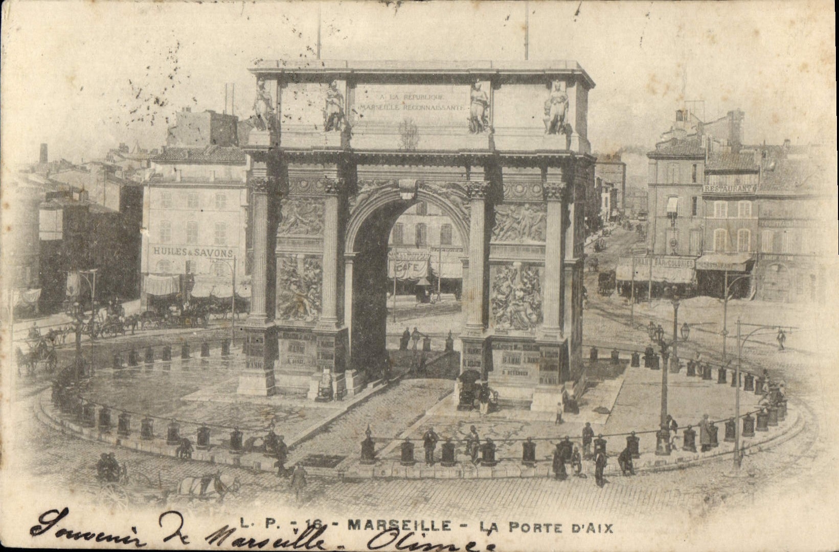 Marseille - La Porte d'Aix — Arc de triomphe dédié à la République — L.P. - 16