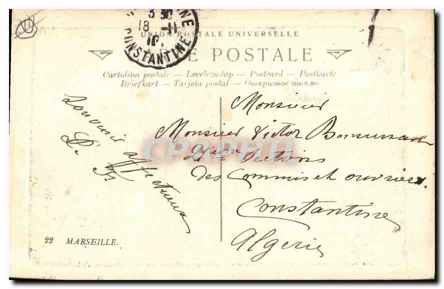 Marseille — La Place d'Aix et l'Arc de Triomphe — Éditeur L.L. — Reverso