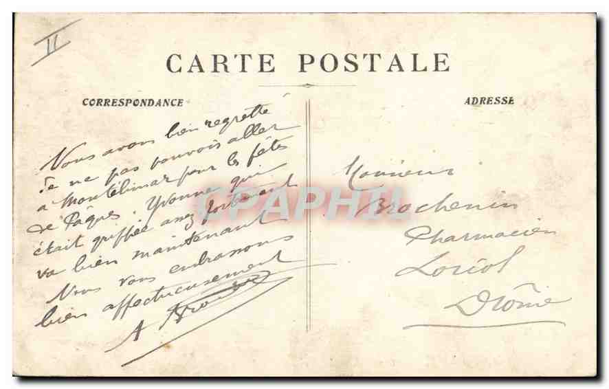 CPA Marseille Arc de Triomphe de la Porte d'Aix  — Verso