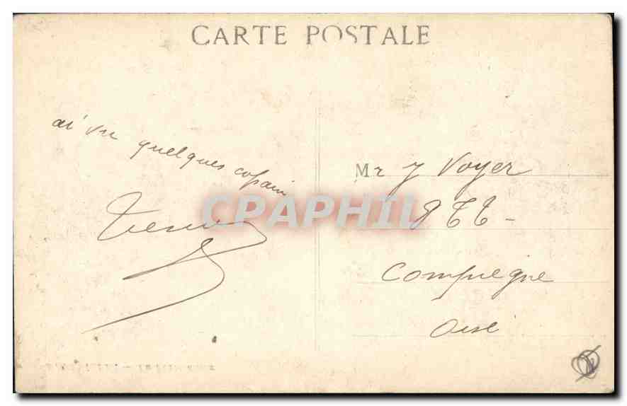 CPA Marseille La Porte d'Aix  — Rückseite