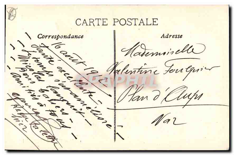 Marseille — La Porte d'Aix — éditeur non identifié, n° de série 11 — Verso
