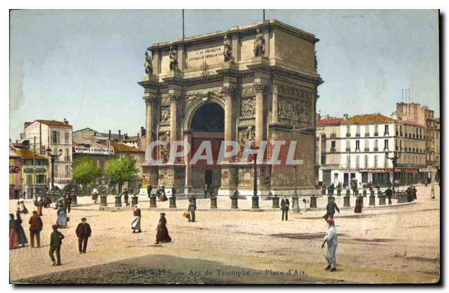 CPA Marseille Arc de Triomphe 