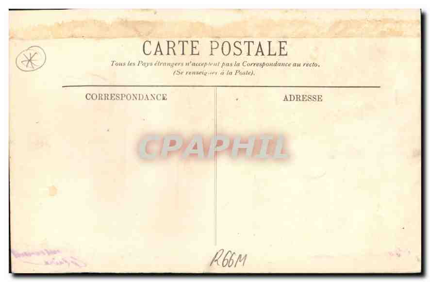 CPA Marseille La Place d'Aix et l'Arc de Triomphe  — Verso