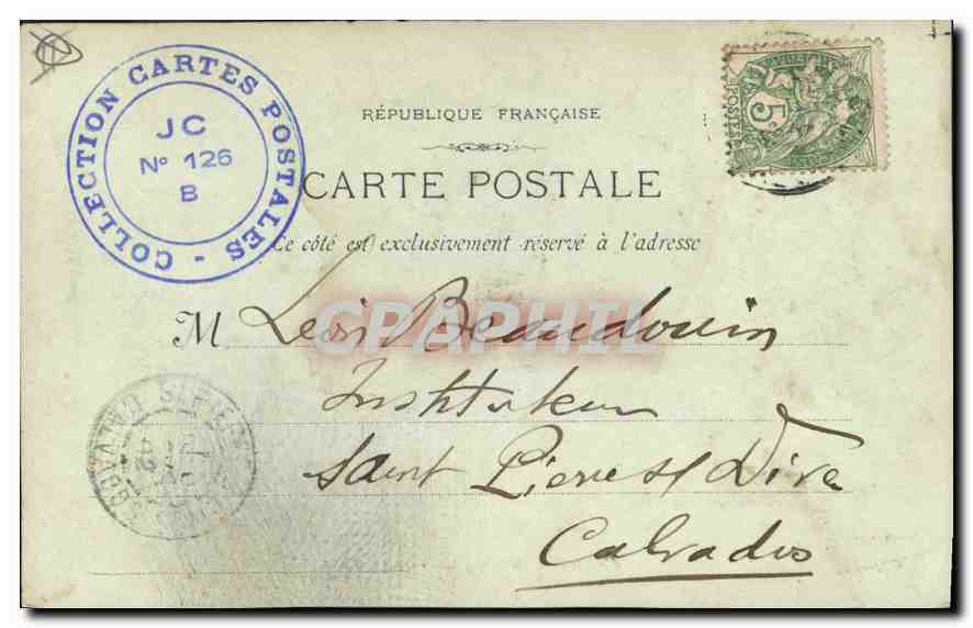 CPA Marseille La Porte d'Aix — Rückseite
