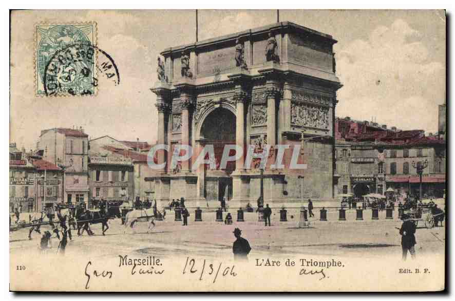 CPA Marseille L'Arc de Triomphe 