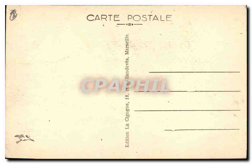 CPA Marseille Arc de Triomphe Porte d'Aix  — Rückseite