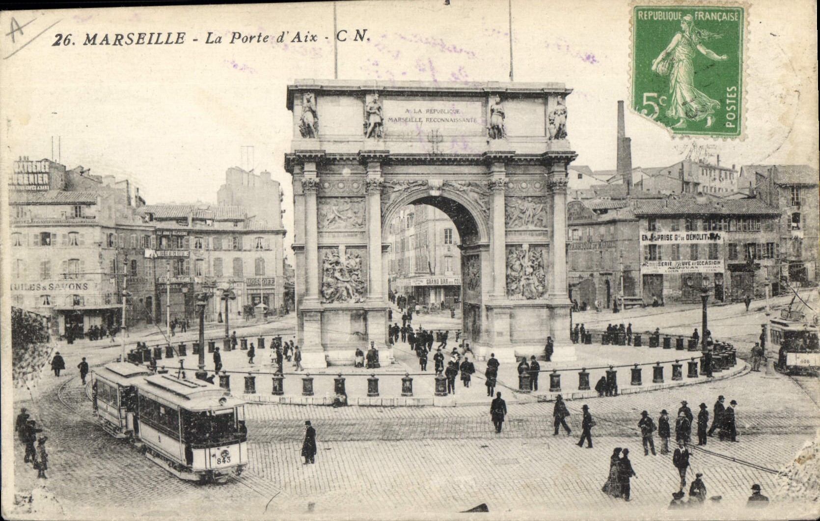 CPA Marseille La Porte d'Aix Tramway