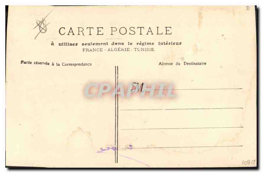 Marseille - Die Porte d'Aix — Triumphbogen mit Skulpturen, Verlag E. Lâcoun, n°3 — Rückseite