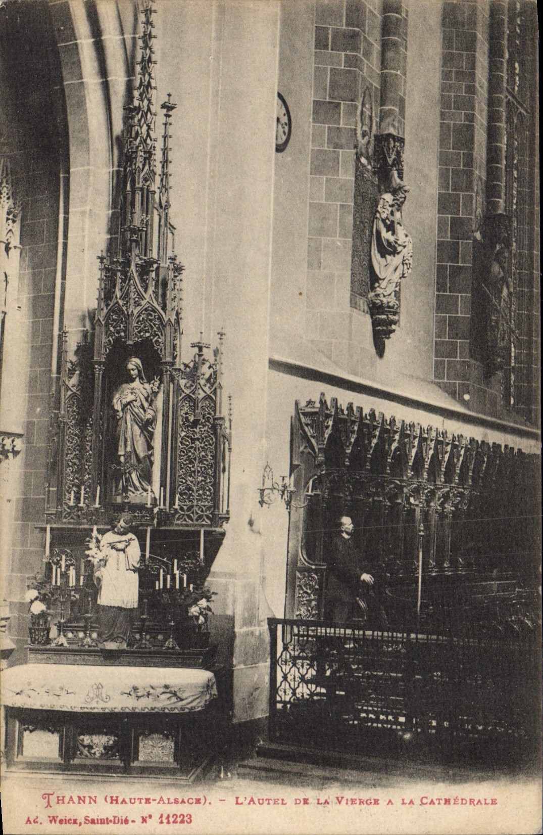 Thann (Haute-Alsace) — L'autel de la Vierge à la cathédrale — A.C. Weick, Saint-Dié, N° 11223
