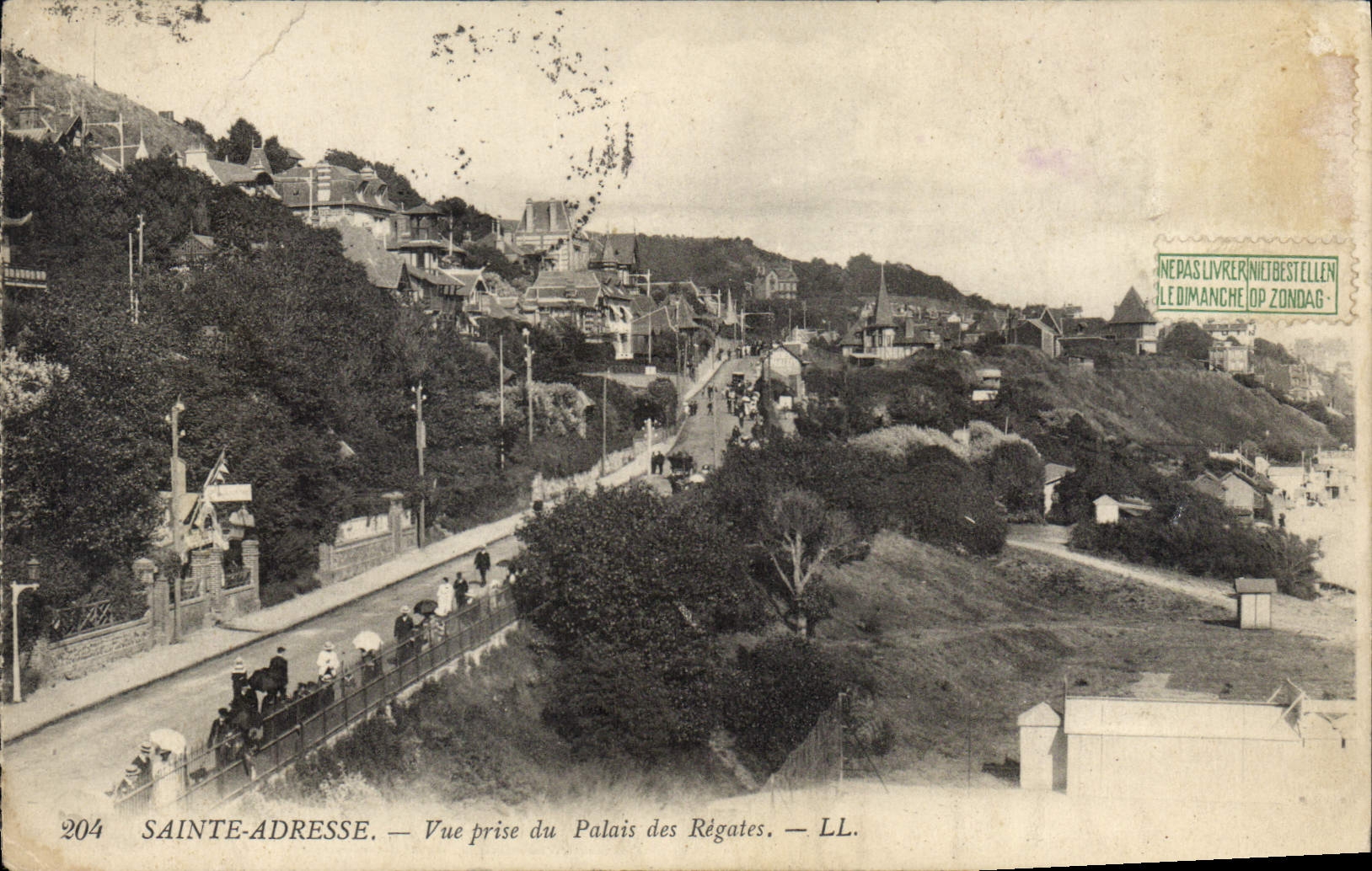 CPA Sainte Adresse Vue prise du Palais des Regates 