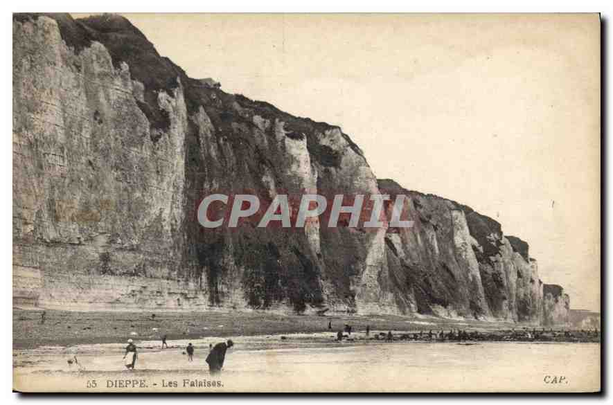 CPA Dieppe Les Falaises 