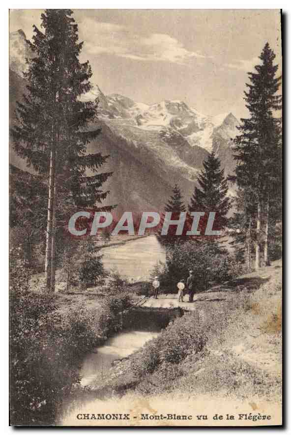 CPA Chamonix Mont Blanc vu de la Flegere 