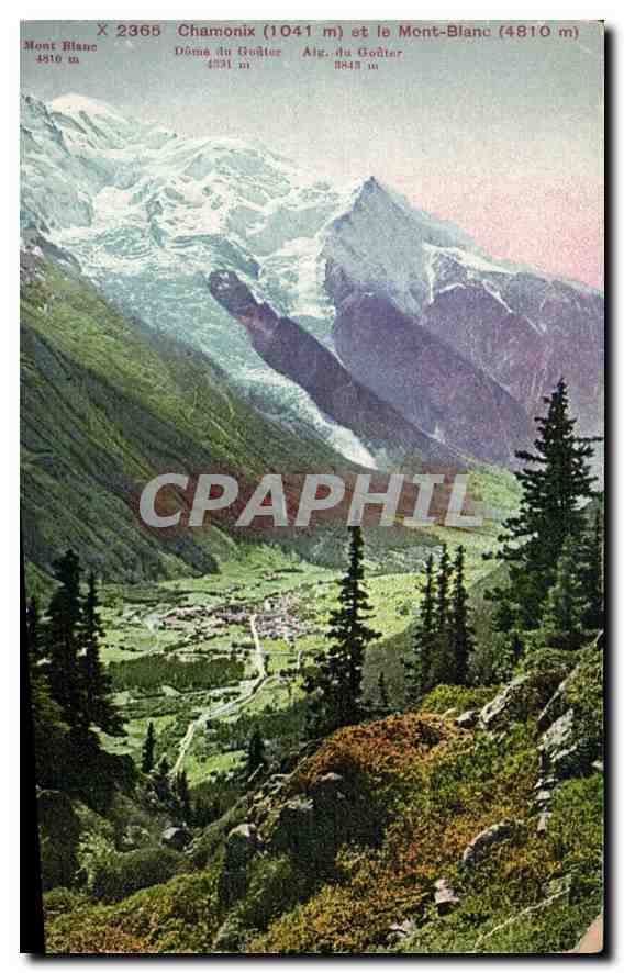 CPA Chamonix et le Mont Blanc 