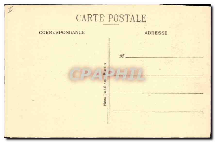 CPA Biarritz Golfe de Gascone Effet de Mer  — Verso