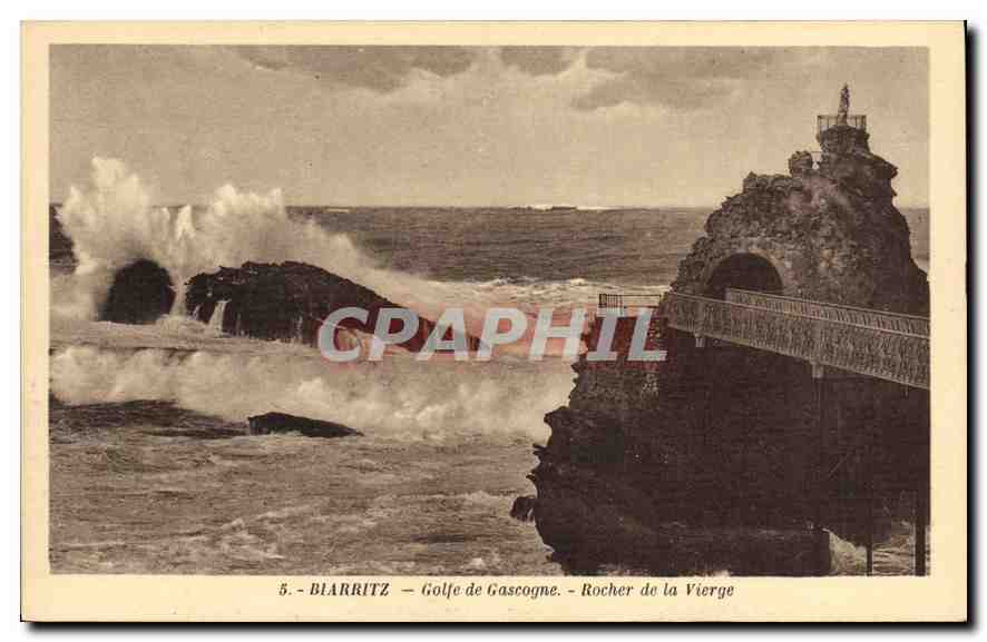 CPA Biarritz Golfe de Gascone de la Vierge 