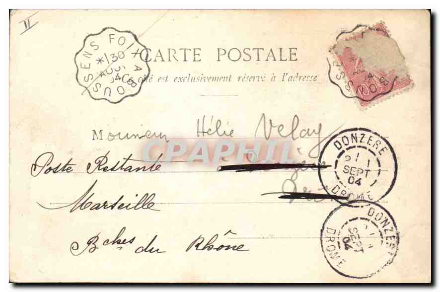 CPA Biarritz Port des Pecheurs L'Eglise Ste Eugenie et Atavale  — Verso