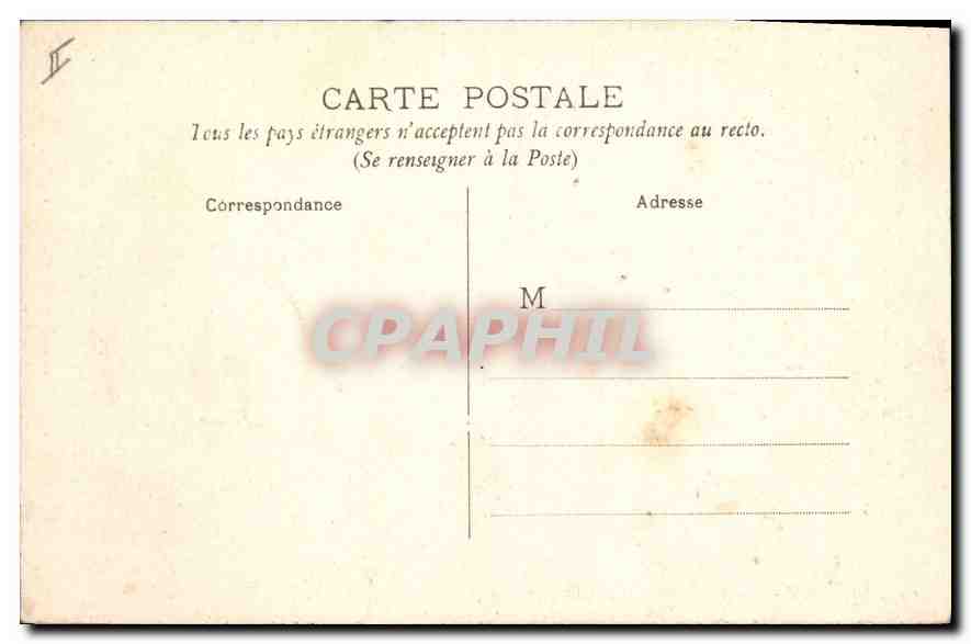 CPA Biarritz Effets de brisants sur la digne  — Verso