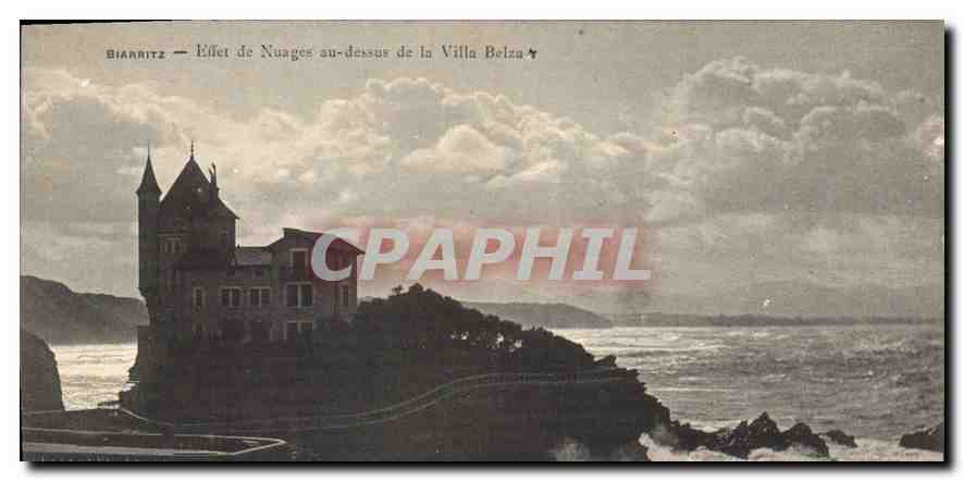 CPA Biarritz Effet de Nuages au dessus de la Villa Belza 