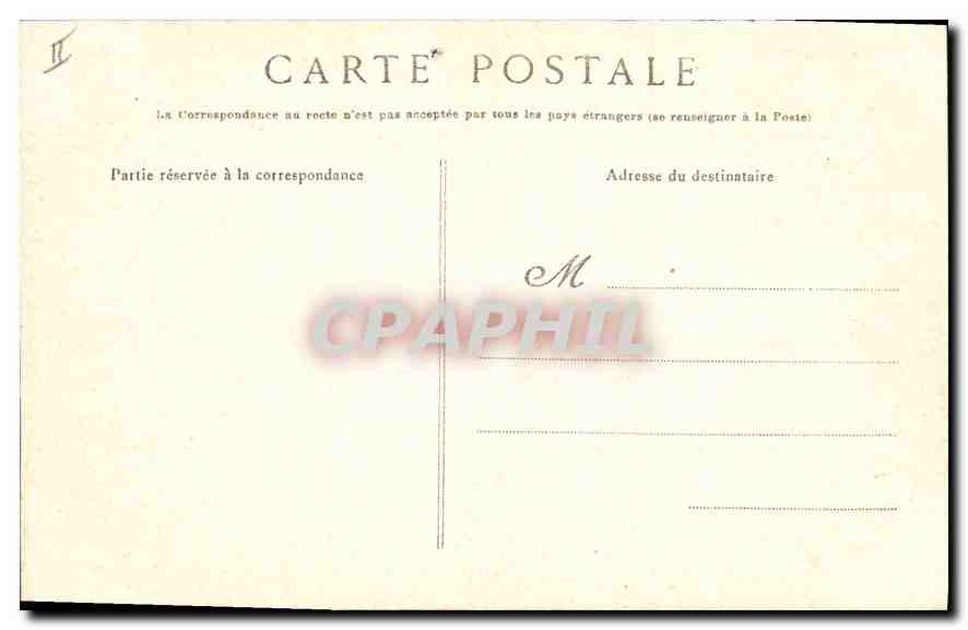 CPA Biarritz Effet de Nuages au dessus de la Villa Belza  — Verso