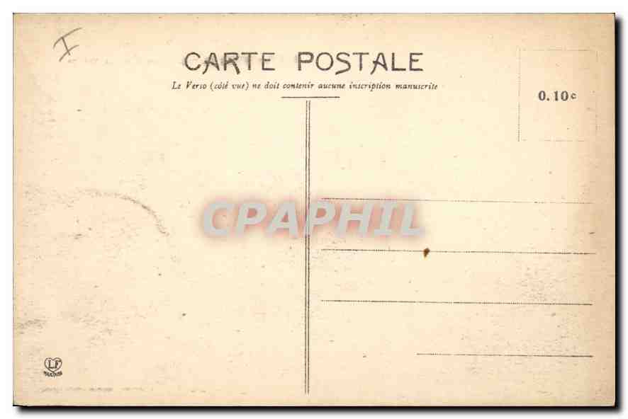 CPA Les Basses Pyrenees Biarritz Le Rocher de la Vierge  — Verso