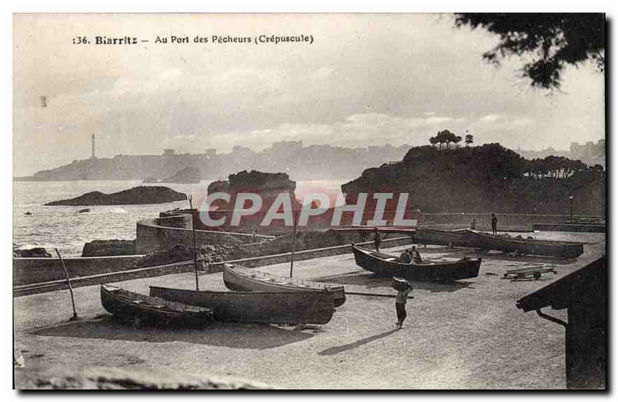CPA Biarritz Au Port des Pecheurs 